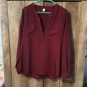 Burgundy Blouse